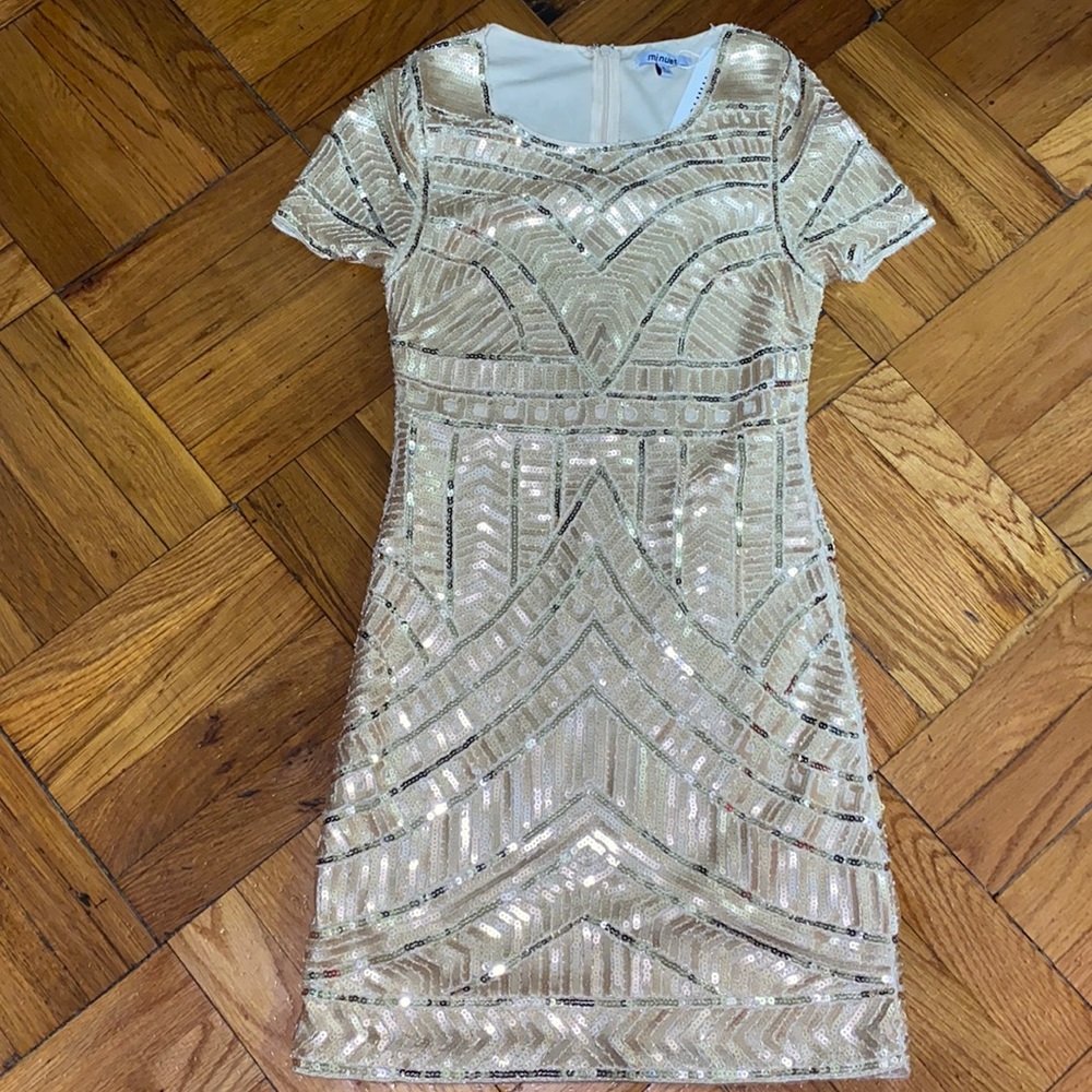 Gold Sequin Dress